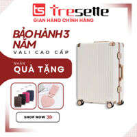 SIZE 20 INCH Vali khóa sập cao cấp nhập khẩu Hàn Quốc Tresette 2810 - Ghi