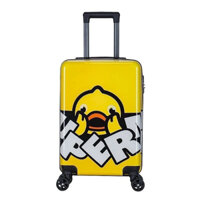 SIZE 20 Vali trẻ em nhựa dẻo, Nhân vật hoạt hình, 4 bánh xe quay 360 độ