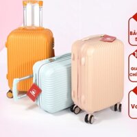 size 20/24 Vali Nhựa dẻo Vân Chống Xước Chống Va Đập Cực Tốt  [ Bảo Hành 12 Tháng ]