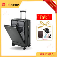 [SIZE 24INCH] Vali khóa kéo cao cấp Hàn Quốc Tresette TSL-2029 Có Ngăn Đựng Latop Vân Dọc Sang Trọng