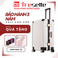 SIZE 26 INCH Vali khóa sập nhập khẩu Hàn Quốc Tresette 6136 - Trắng