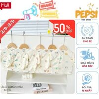 [size 3-9kg] COMBO 3 áo nỉ coton cho bé sơ sinh mẫu hót 2024-Mã HH015- Pepsi Kids Store