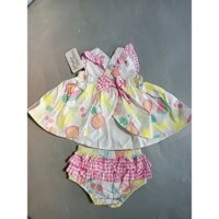 Size 3m_18m Set đầm + chip chuẩn TUỒN . Hàng bABY STARTERS