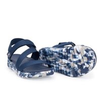 (size 40) Giày sandal nam nữ FACOTA camo xanh navy quai dù, đi học