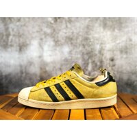 (SIZE 40.5) Giày thể thao chính hãng 2hand ADIDAS SUPERSTAR 80S G61072 YELLOW ` < ²