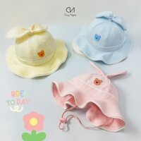 (Size 46) Nón Vành bé gái Tai Thỏ Duy Ngọc - dưới 12 tháng tuổi - Chất liệu Thun Xô cao cấp, thoáng mát, mỏng nhẹ (4893)