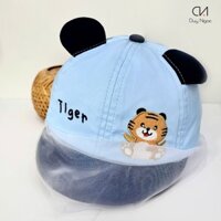 (Size 48) Nón kết trẻ em cao cấp cho bé từ 1 đến 2 tuổi Duy Ngọc - Khăn Hổ đáng yêu, chống nắng vượt trội (6552)