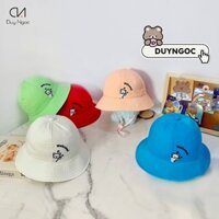 (Size 50) Nón cao cấp Duy Ngọc - Vành Bé Trai Gấu welcome- phù hơp cho bé 2-4 tuổi (3339)