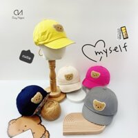 (Size 50) Nón mũ lưỡi trai gấu Cute cho bé chất liệu vải cotton Cao Cấp Duy Ngọc, mềm mại, thoáng mát, an toàn (5333)