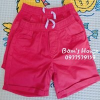 Size 5y - Quần Short Kaki bé Trai CAT & JACK Lưng chun - Đỏ