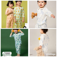 [Size 80-90]Bộ đồ dài/lửng, bộ homewear Chummy Moonya chất tencel cho bé trai bé gái hàng xuất dư