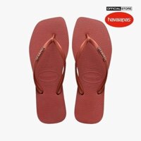 [Size Brazil] HAVAIANAS - Dép kẹp nữ Slim Square Logo Metallic 4148257-5416