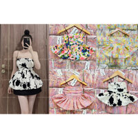 SIZE ĐẠI 8-26KG: Áo 2 dâu bún dáng xòe xinh xắn cho bé gái - A2DB