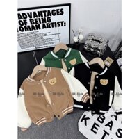 SIZE ĐẠI 8-26KG: Áo khoác bé trai lót lông G dáng bomber khỏe khoắn - AKBLLG