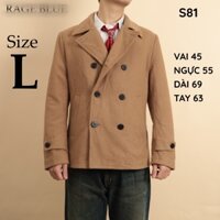 [Size L ][SS81] Áo khoác WOOL RAGE BLUE Jacket - secondhand (2hand) - VINTAGEL