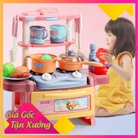 [Size lớn] Bộ đồ chơi nhà bếp 21 chi tiết có nước xả thật cho bé .