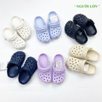 SIZE LỚN Dép sục Cross Unisex classic geometric gai sầu riêng, kim cương nam nữ size M3-M11(35-44) windybaby