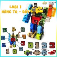 [Size Lớn] Robot Chữ Số Biến Hình Từ Các Con Số 0 - 9 Đồ Chơi Lắp Ráp Các Con Số, Siêu nhân số cho bé