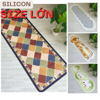 (SIZE LỚN) Thảm SILICON lau chân, thảm trải sàn, thảm bếp phòng ngủ nhanh khô