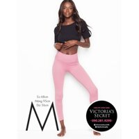 Size M, 24 - Quần Tight hồng seamless mền mịn, ôm chân, giấu bụng - Hàng Victoria's Secret USA