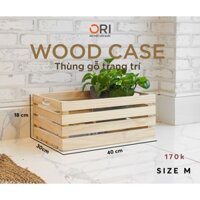 [SIZE M] THÙNG GỖ PALLET TRANG TRÍ HÀNG XUẤT KHẨU HÀN QUỐC - WOOD CASE THANH NHỎ- ORI NỘI THẤT HÀN QUỐC