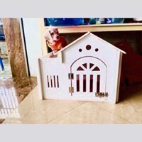 {Size M<7kg} Chó Mèo gỗ nhựa chống thấm nước, để được ngoài trời mưa nắng.