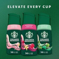 [Size mới] KEM SỮA LỎNG Starbucks Raspberry Vanilla Flavored Coffee Creamer, Liquid / Dairy Creamer, 414ml (14 oz)