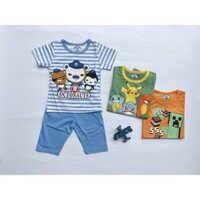 (size nhí)Bộ lửng cotton xuất hàn hãng Jijiber cho bé trai từ 1-10 tuổi