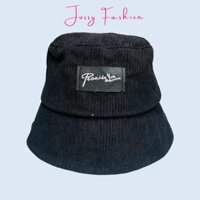 Size Nhỏ Mũ Bucket Promise You Nón Tai Bèo Nam Nữ Vành Cụp Jussy Fashion Chất Vải Nhung Mịn Nhiều Màu Form Unisex - Đen