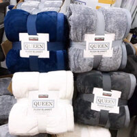 SIZE QUEEN - Chăn Lông Cừu Kirkland Plush Blanket Queen Mỹ 3,2KG
