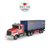 (Size To 57cm) Đồ chơi - Xe container điều khiển RC 2,4G đầu kéo có thể tháo rời thùng, vận chuyển hàng hóa cỡ lớn