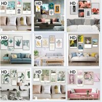 [SIZE TO] [KIM TUYẾN] SET 5 TRANH CANVAS KHUNG GỖ DECOR PHÒNG KHÁCH PHÒNG NGỦ GIÁ RẺ - ARISBETY-P40-2703-L5