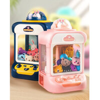 [SIZE TO] Máy Gắp Thú Mini Kèm 10 Thú Bông Và 10 Bóng Cho Bé Có Đèn Nhạc, Quà Tặng Sinh Nhật Cho Bé