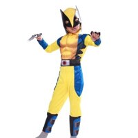 (Size trẻ em) Quần áo Siêu Nhân cho bé trai Hoá Trang Người Sói Wolverine Trang phục Siêu Anh Hùng