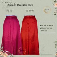 [Size Trung] Quần áo dài vải phi bóng. Quần phi bóng áo dài bigsize XL , XXL,  3XL. Quần phi bóng áo dài, bà ba