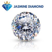 (Size từ 4-7.5 ly) Kim cương nhân tạo Mỹ Moissanite giác cắt hoa cúc Portuguese màu trắng