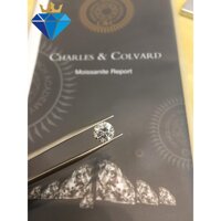 Size từ 4-7.5 ly Kim cương nhân tạo Mỹ Moissanite giác cắt tròn - C&amp;C,4.0 ly