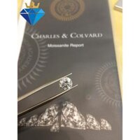 Size từ 4-7.5 ly Kim cương nhân tạo Mỹ Moissanite giác cắt tròn - C&amp;C,4.0 ly
