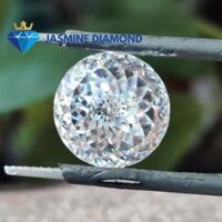 Size từ 8-14.5 ly Kim cương nhân tạo Mỹ Moissanite giác cắt hoa cúc Portuguese - GRA,13.5 ly