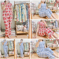 (SIZE XL 55-60kg ) Đồ bộ nữ , đồ bộ tole lanh quần dài áo cánh tiên