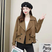 (Size XL) Xã Kho Áo Khoác Kaki Thời Trang Xuân Thu Mới Cho Nữ Dễ Phối Đồ