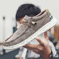 Size36-47 HeyDude cùng thiết kế Wally Sport Đan Nữ Quần Lót Nam Slip On Giày Thoải Mái & Trọng Lượng Nhẹ
