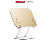 SiZiBox | Giá kê đọc sách điều chỉnh độ cao, xoay 360 độ tiện lợi chất hiệu kim lại kết hợp gỗ chắc chắn R16, R17 .