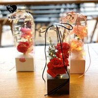 Sjjl 10 Chiếc Hộp Hoa Cầm Tay, Túi Xách Trong Suốt Bó Hoa Gói Túi, Hộp Quà Tặng Hộp Giấy Chất Liệu Đóng Gói Hoa Đơn Túi Hoa Tiệc Cưới