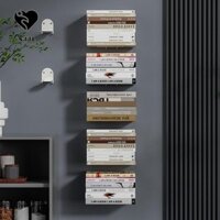 Sjjl 2 Chiếc Sắp Xếp Sách, Kệ Trưng Bày Vô Hình Nổi, Phụ Kiện Đa Năng Kệ Sách Treo Tường Trang Trí Nhà Cửa Trong Nhà