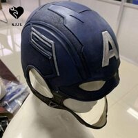 Sjjl Captain America Mũ đội đầu, 3D có cằm Trang phục hóa trang Captain America, Khẩu trang Captain America Ngộ nghĩnh Siêu anh hùng Cao su Cổ điển Marvel Mũ Cosplay Đạo cụ