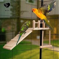 Sjjl Chim Nền Tảng, Thang Leo Chim Bằng Gỗ Vui Nhộn, Thú Cưng Tương Tác Tự Nhiên Bền Đẹp Chim Chơi Phòng Tập Gym Đứng Tập Thể Dục Đồ Chơi Parakeet Cho Thú Cưng
