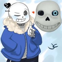 Sjjl Sans Undertale Mask Mặt nạ cao su Trò chơi điện ảnh Mặt nạ chống đỡ Halloween Quà tặng hóa trang Lễ hội Mặt nạ đạo cụ Nhật Bản Cosplay Áo khoác