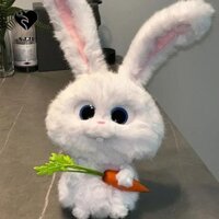 Sjjl Thỏ Nhồi Bông, Cà Rốt Hoạt Hình Búp Bê Quả Cầu Tuyết Đồ Chơi Sang Trọng, Trẻ Em Di Chuyển Được Tai Kawaii 30cm Thỏ Sang Trọng Đồ Chơi Trẻ Em