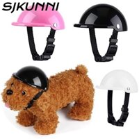 SJKUNNI Mũ bảo hiểm cho chó , Mũ thú cưng an toàn ABS SML, Nhựa mát có thể điều chỉnh Mũ bảo vệ chó ngộ nghĩnh chống mưa chống nắng